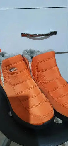 Women's waterproof and non-slip fleece cotton boots