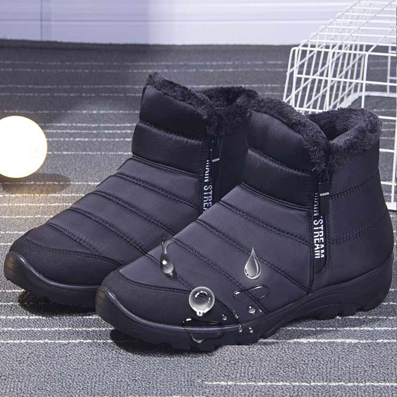 Women's Waterproof Warm Cotton Ankle Boots