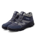 Men's Winter Thermal Velvet Velcro Buckle Trendy Joker Hiking Sneakers